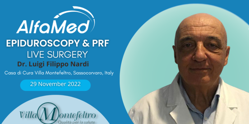 Flyer AlfaMed_Epiduroscopy&PRF - Live Surgery